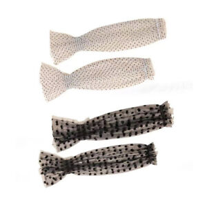 1 Pair Nail Art Lace Pleated Cuff Manicure Photography Props Sleeve Decor