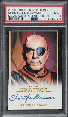 STAR TREK INFLEXIONS CHRISTOPHER PLUMMER AUTO CHANG AUTOGRAPH PSA 9 MINT Pop 2 - Image 1 of 2