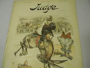Sept. 2, 1893 Judge Magazine - 1890's Political Satire - Great Graphics - 8G - Foto 1 di 10