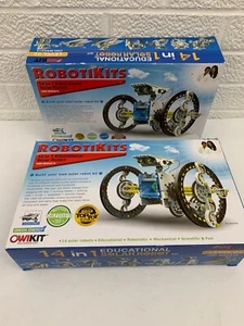 RobotiKits -14 in 1 Educational Solar Robot Kit OWI-MSK615 Lot Of 2! Please Read - Picture 1 of 12