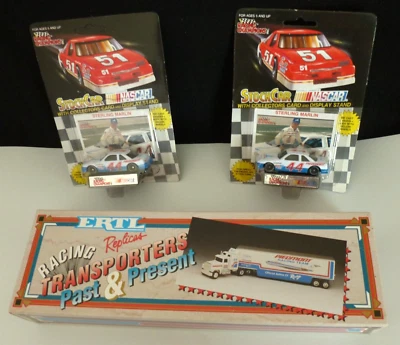 1/64 ERTL Стерлинговый Марлин Пьемонт AIrlines Транспортер + 2 1/64 Гоночных Чемпиона - Изображение 1 из 4