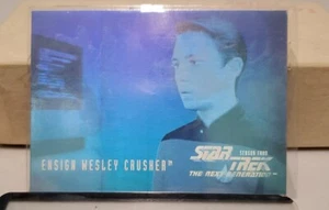 STAR TREK 1996 SKYBOX THE NEXT GENERATION SEASON 4 HG8 HOLOGRAM WESLEY CRUSHER - Picture 1 of 2