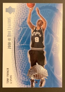 TONY PARKER 2001-02 UPPER DECK LEGENDS GREAT FUTURES RC 1977/3250 - Picture 1 of 2