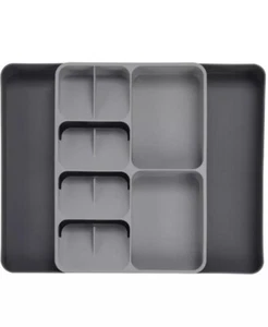 Expandable Adjustable Cutlery Utensil Holder Tray Drawer Organiser Compartment - Picture 1 of 1