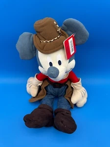 Juguete de peluche vaquero de verano indio Mickey Mouse 15" Disneyland - Imagen 1 de 5
