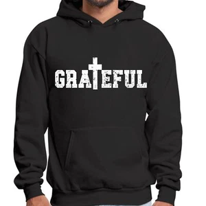 Mens Graphic Hoodie Grateful Print - Picture 1 of 72