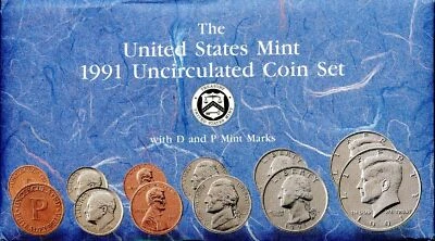 1991-P-D US Mint Set 10 Coins 20sth1118 - Image 1 of 4