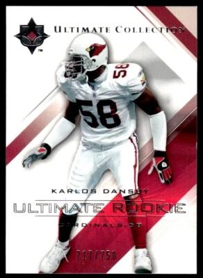 2004 Upper Deck Ultimate Collection Karlos Dansby Rookie /750 Arizona Cardinals - Image 1 of 2
