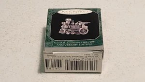 Hallmark Keepsake Miniature 1998 Noel RR Locomotive Pewter Mini 10th Anniversary - Picture 1 of 3