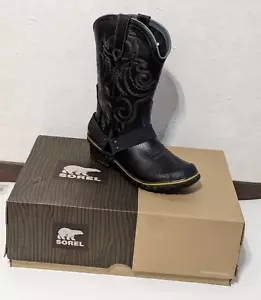 Sorel Slimwestern Damengröße 10 wasserdichte Cowgirl-Stiefel – schwarz – neu im Karton - Bild 1 von 11