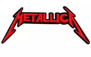 METALLICA Embroidered Patch Iron on Sew Badge Heavy rock Metal Hetfield Ulrich - Foto 1 di 6
