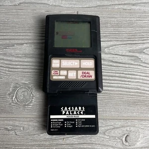 VINTAGE 1993 Tiger Caesar's Palace poker Handheld Game WORKS! - Picture 1 of 4