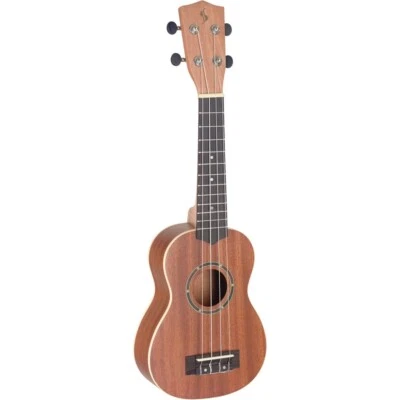Mint Stagg UC-30 Traditional Concert Uke Ukulele w/ Gig Bag, Sapele Top - Image 1 of 4