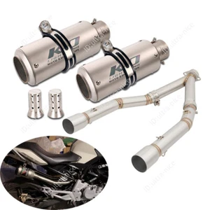 For BMW G310R G310GS 2017-2023 Exhaust Pipe Left Right 51mm Mufflers 245mm 300mm - Bild 1 von 12