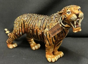 Figura Jay Strongwater Tiger RAJ Grande NUEVA Etiquetas en Caja ¡Hermosa! - Imagen 1 de 12