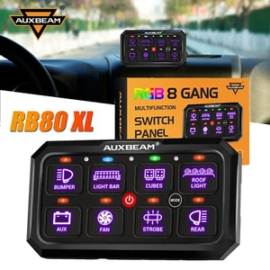 Kit de sistema de relé multifunción regulable panel de interruptor AUXBEAM 8 velocidades RB80 XL RGB - Imagen 1 de 9