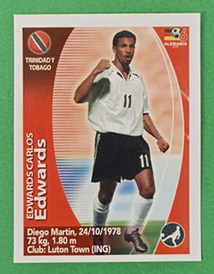 2006 Navarrete Germany World Cup FIFA Action #097 EDWARDS CARLOS  Sticker