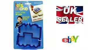 New Kitchen Craft Let's Make Train Shaped Sandwich Cutter, Blue - Picture 1 of 2