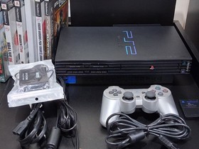PS2 Model SCPH-50001 HDMI PlayStation 2 Network Dualshock2 Controller 6 Game Lot
