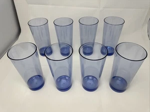 Tupperware Acrylic Blue Tumbler Lot (8 Qty) 4482a-1   18 Ounce - Picture 1 of 13