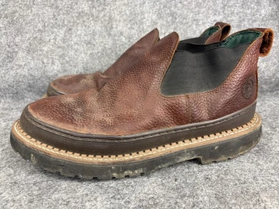 Western Chief Boots Mens Size 13 Brown Leather Chelsea Slip On Rugged Lug Sole - Image 1 of 4