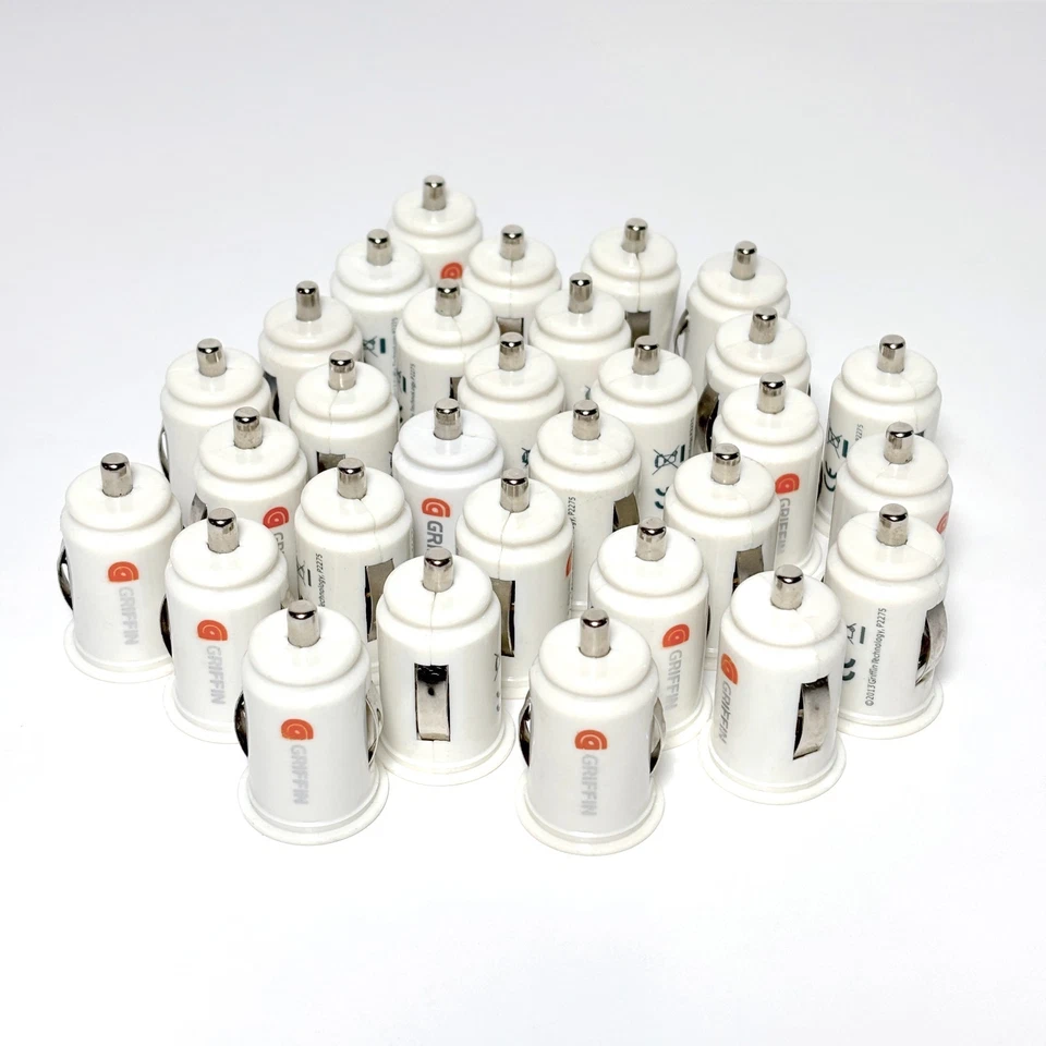 Lote de 30 Piezas Adaptador Cargador Coche Griffin 2 Puertos USB para iPhone Android Foto 1 de 3