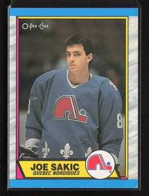 1989-90 O-Pee-Chee #113 Joe Sakic Quebec Nordiques Rookie Near Mint or Better - Image 1 of 2