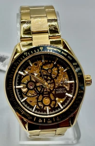 NEU! Invicta Objet D Art Automatik Herrenuhr Skelett Zifferblatt 47mm, Gold (49502) - Bild 1 von 19