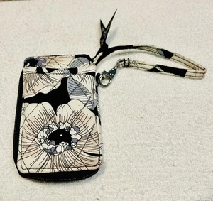 Vera Bradley Blumenmuster All-in-One Kalbsleder Ausweis Bargeld Geldbörse nicht mehr produziert - Bild 1 von 14