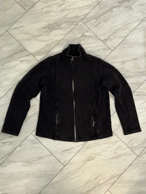 Tommy Bahama Sweatshirt Womens Size Medium Black Aruba Full Zip Casual Preppy - Image 1 of 4