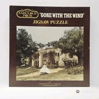 Vtg Tara Gone With the Wind 1972 500pc Gameophiles Jigsaw Puzzle New In Plastic - Image 1 of 4