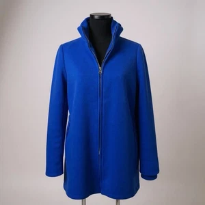 Chaqueta J Crew Azul Brillante Lana Italiana Lodge Talla 14 3/4 Largo - Imagen 1 de 8
