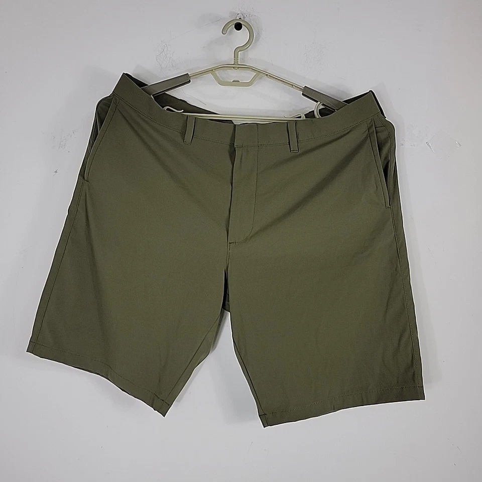 Pantalones Cortos J.Crew Poliéster Para Hombre W38 L10.5 Verde Oliva Chino Informal Cremallera Bolsillo Trasero Foto 1 de 4