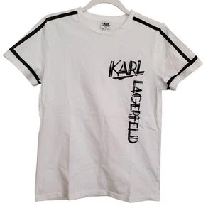 Karl Lagerfeld Kinder Tshirt weiß mit Logo Gr. 14  - Bild 1 von 6