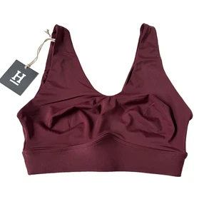 Harper Wilde Mujer M Bliss Bralette Burdeos NUEVO Borgoña Sujetador Cuello en V Ultrasuave - Imagen 1 de 6