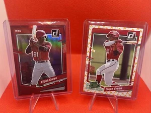 Elijah Green 2023 Donruss Fire Emoji Insert #'d 14/75+/2023 X2+Blue Halo - Imagen 1 de 8