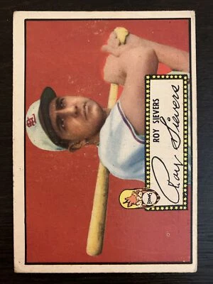 Roy SIEVERS 1952 Topps Baseball #64 Black Back VG/EX St. Louis Browns - Image 1 of 2