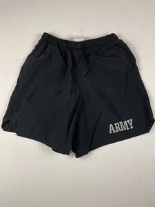PANTALONCINI DA ALLENAMENTO DA CORSA VINTAGE US ARMY NERI SMALL A2611 - Foto 1 di 6