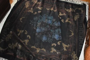 Loro Piana Luxurious 100% Cashmere Fringe Blanket Throw 60” X 64” Made in Italy - Picture 1 of 6