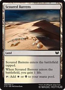 MTG - SCOURED BARRENS - Commander 2015 (C) - Picture 1 of 1