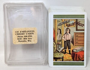 Vintage Whitman Western Belvidere Shirt Waist Advertising Playing Cards Deck - Picture 1 of 4