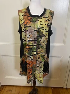 Lilia Ladies Size XL or 16 Pattern Boho Print Shirt Top In Excellent Condition - Picture 1 of 9
