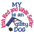 My Irish Red And White Setter Is An Agility Dog Long-Sleeved T-Shirt Dc1906l