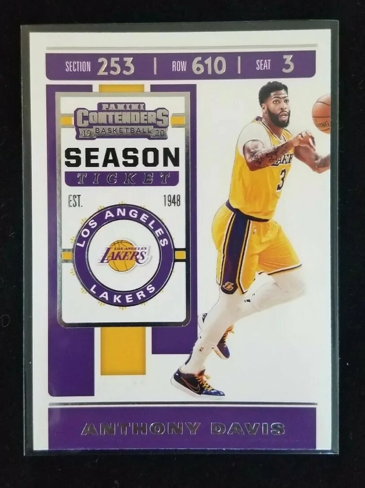 2019-20 Panini Contenders Basketball Anthony Davis Season Ticket-Card #7 - Image 1 of 1