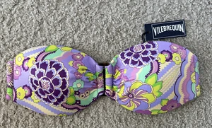 NWT 100% Authentic VILEBREQUIN BIKINI TOP - MULTICOLOR - WOMEN - SMALL ( S ) - Picture 1 of 6