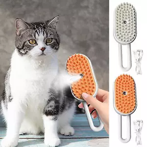 3 In 1 Cat Steam Brush Pet Electric Spray Massage Comb Dog Hair Removal Tool - Picture 1 of 10