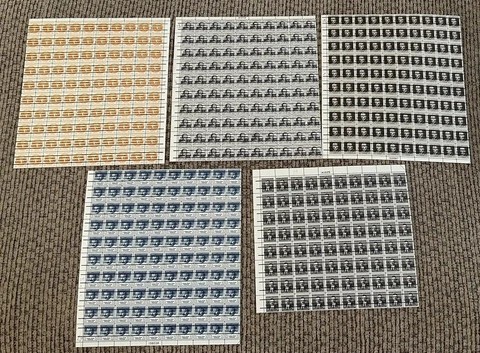Canal Zone 108 & 111 & 112 & 113 & 139 Lot of Mint Type 3 Precancel Sheets Cover