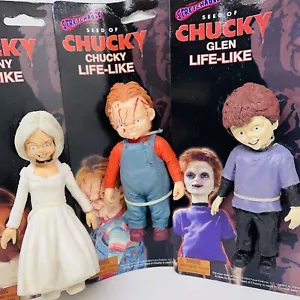 Gioco per bambini SEME DI CHUCKY + TIFFANY & GLEN Rubber Monster Dolls Imperial 2007 - Foto 1 di 16