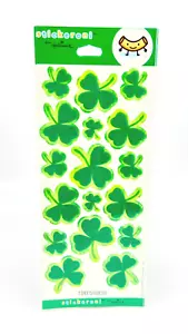 NEU Hallmark Aufkleberoni St Patrick's Day grünes Kleeblatt 34 Aufkleber ~ 2 Blatt - Bild 1 von 2