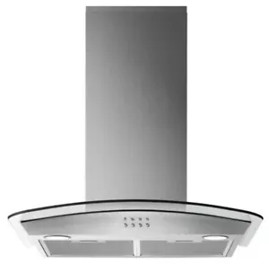 12) Electrolux LFL316A 60cm Curved Glass Chimney Cooker Hood, 2 x LED Lights - Picture 1 of 4